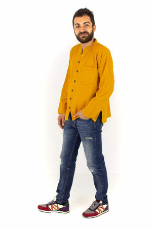 Camasa lejera cu maneca lunga - Mustar [9]
