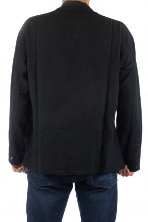 Camasa cu nod chinezesc - Chinese knot shirt - Neagra [5]