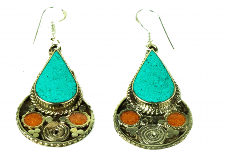 Bijuterii - Cercei mari - Abstract teardrop - E15