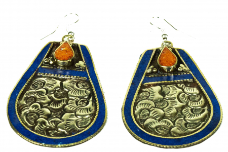 Bijuterii - Cercei mari - Abstract teardrop - E57