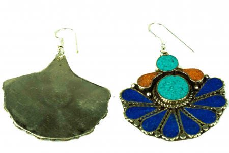 Cercei mari - Art Nouveau flowers - E12 [1]