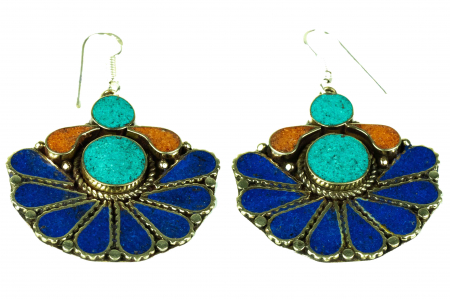 Cercei mari - Art Nouveau flowers - E12 [0]