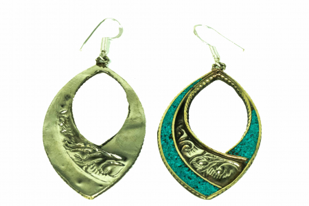 Cercei mari silver - Art nouveau E64 [1]