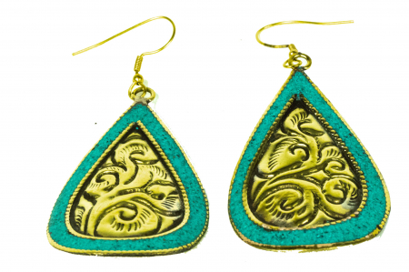 FEMEI - Cercei mari teardrop - Art nouveau E103