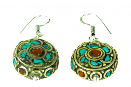 Cercei rotunzi - Flower Mozaic - E123 [0]