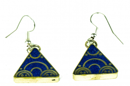 Cercei triunghi - Aztec bleumarin - E138 [0]