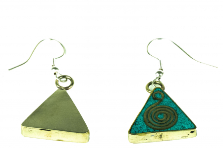 Cercei triunghi - Aztec spiral - E136 [1]