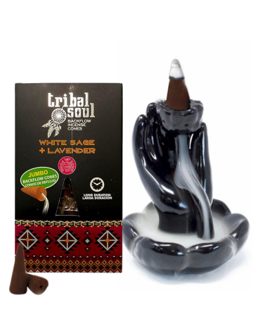 BEȚIȘOARE, CONURI ȘI FUMIGAȚIE - Conuri Parfumate (Fum Greu) Premium Tribal Soul - Salvie Albă și Lavandă