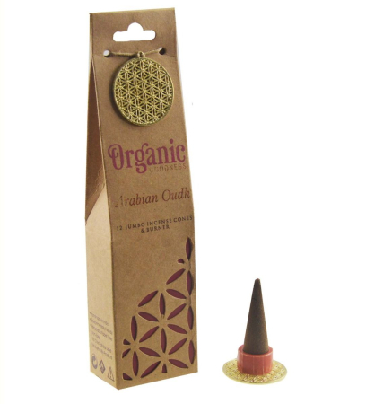 India - Conuri Parfumate  Organic Arabian Oudh + suport ceramic – Song of India