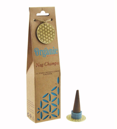 India - Conuri Parfumate  Organic Nag Champa + suport ceramic – Song of India