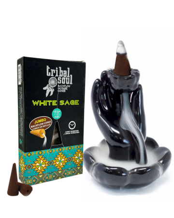 Conuri Parfumate Premium Tribal Soul - Salvie Albă [1]