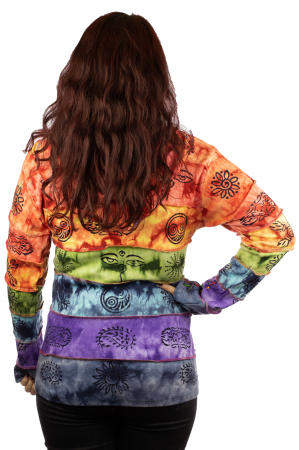 Hanorac casual femei – model curcubeu Tie Dye [1]