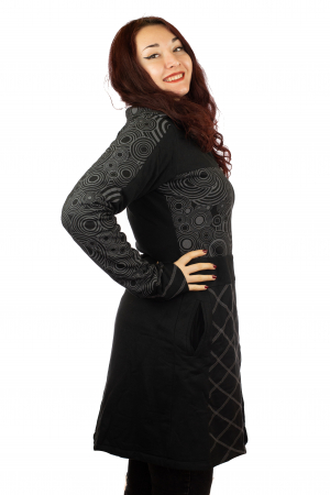 Jacheta femei neagra - Patterns [1]