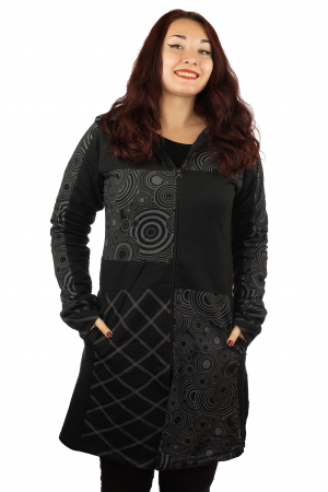 Jacheta femei neagra - Patterns [0]