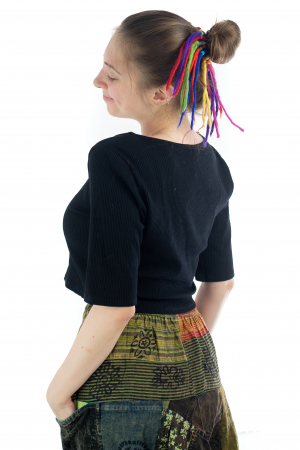 Dreaduri sintetice - Rainbow lung - felt longer hair gom [2]