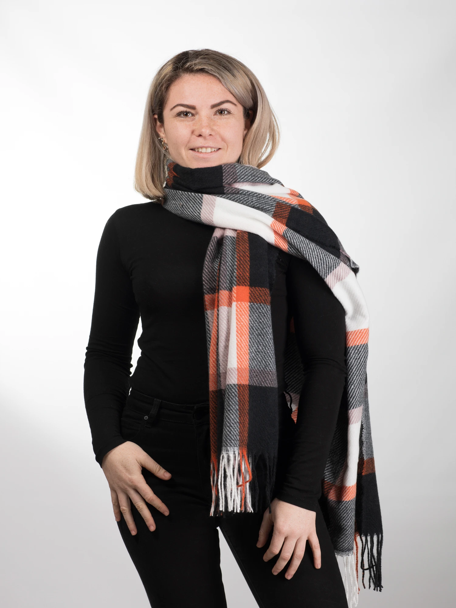 Esarfa eleganta din casmir tip sal - Model Unicat 14 [3]