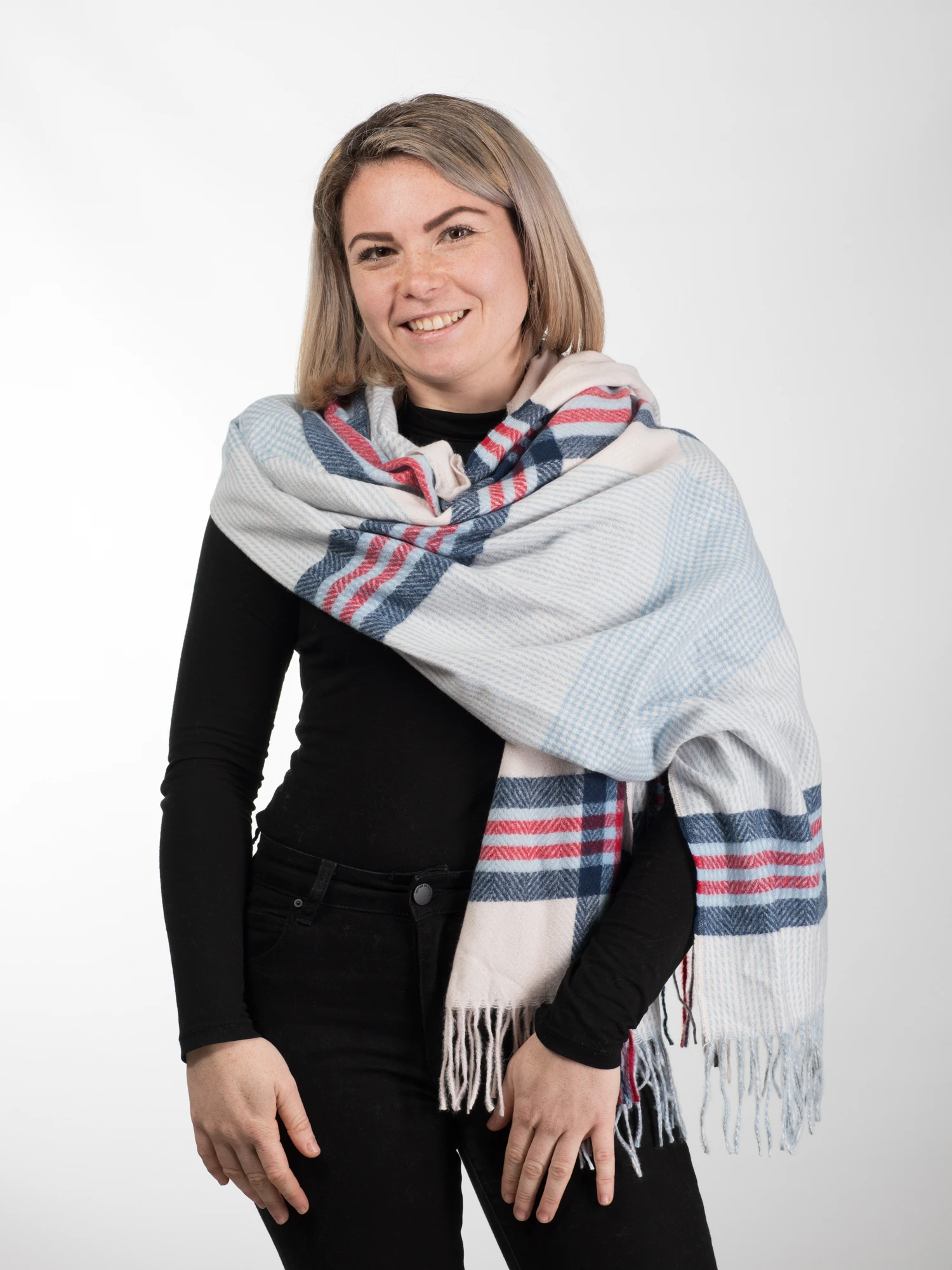 FEMEI - Esarfa eleganta din casmir tip sal - Model Unicat 31