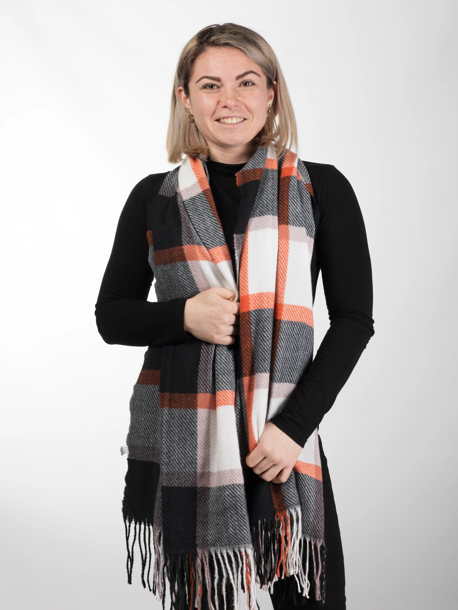 ACCESORII DE IARNĂ - Esarfa eleganta din casmir tip sal - Model Unicat 31