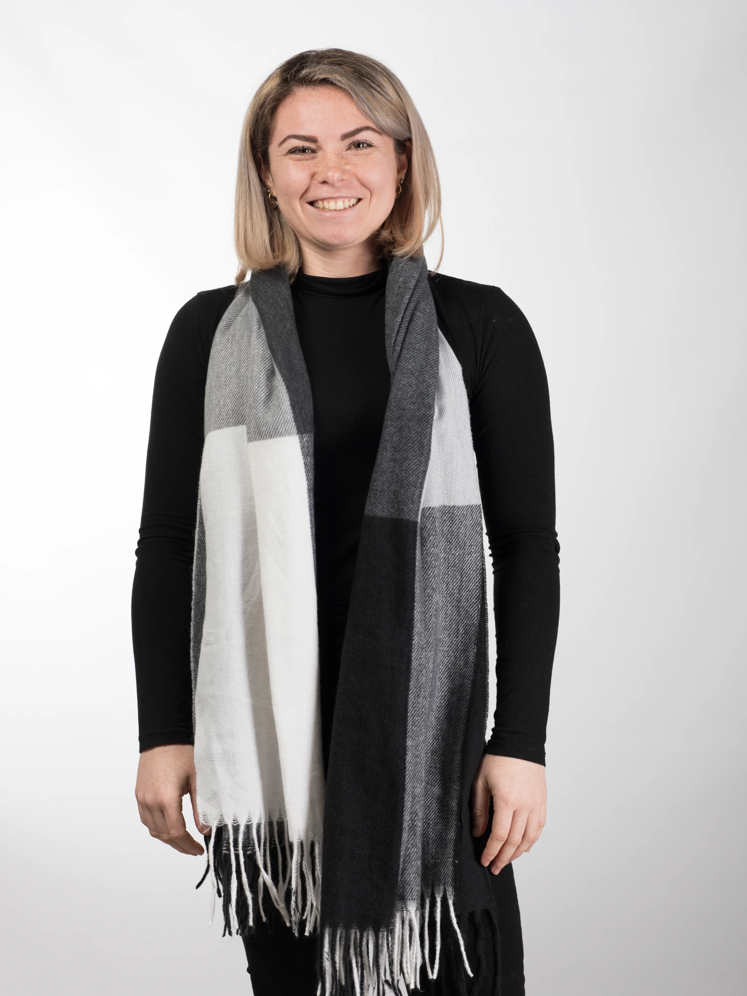 ACCESORII DE IARNĂ - Esarfa eleganta din casmir tip sal - Model Unicat 31