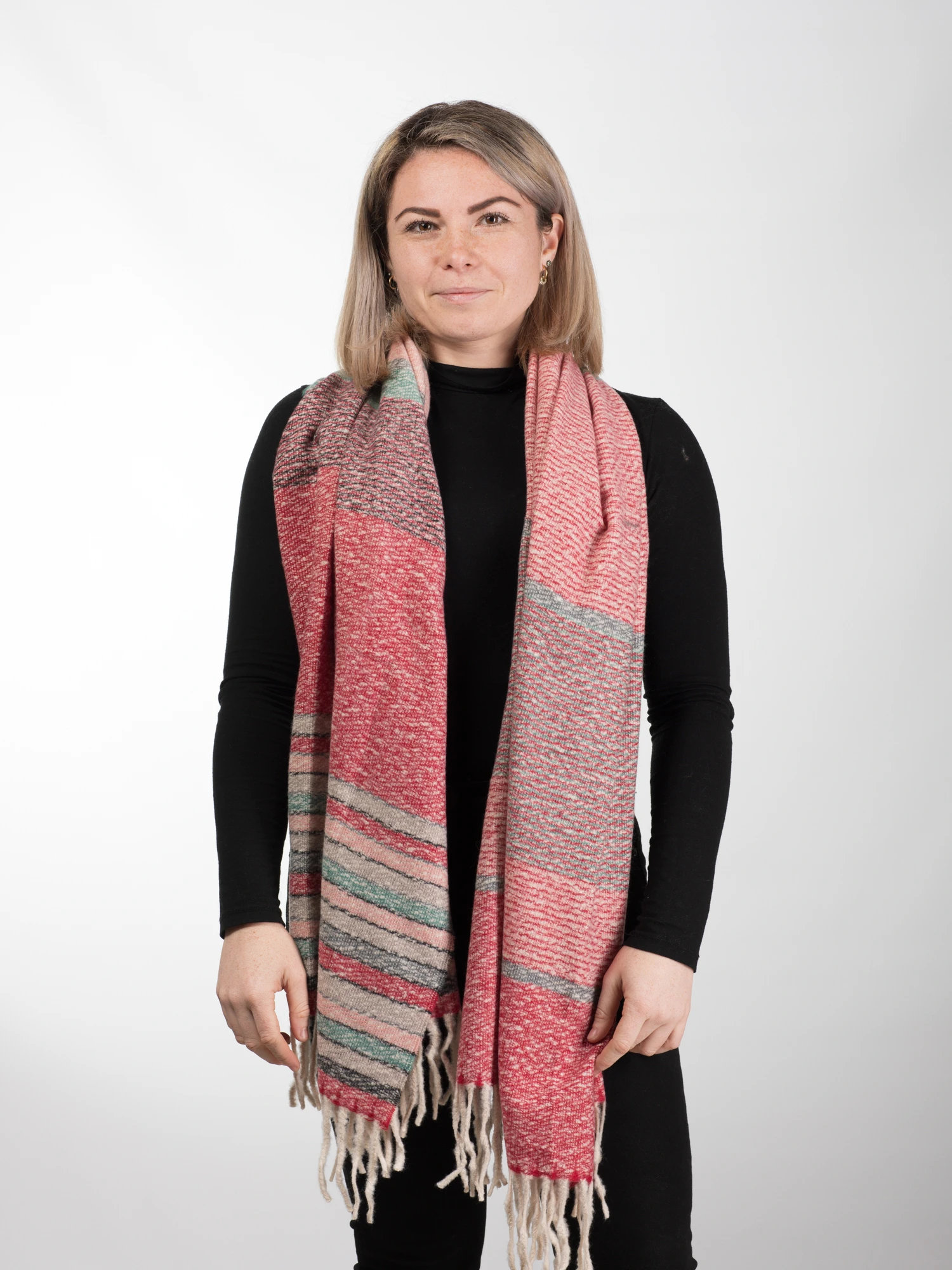 ACCESORII DE IARNĂ - Esarfa eleganta din casmir tip sal - Model Unicat 31