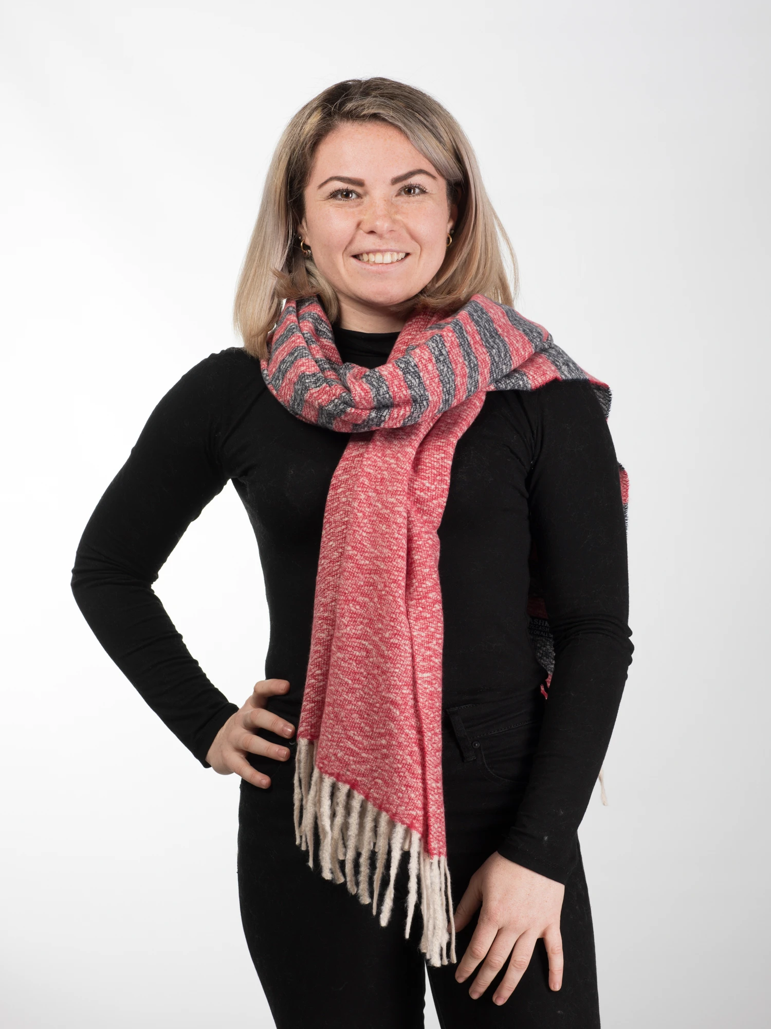 ACCESORII DE IARNĂ - Esarfa eleganta din casmir tip sal - Model Unicat 31