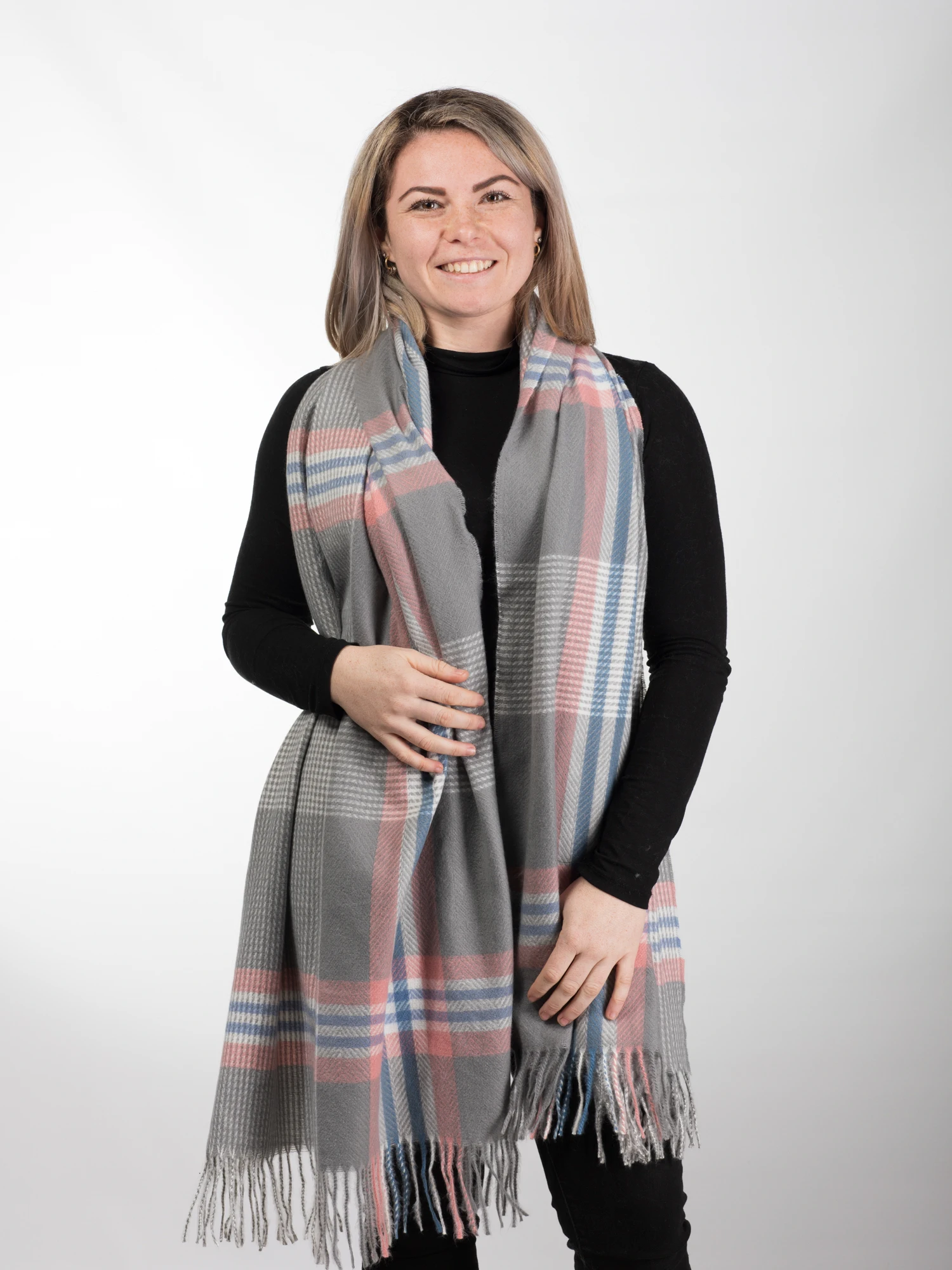 ACCESORII DE IARNĂ - Esarfa eleganta din casmir tip sal - Model Unicat 31