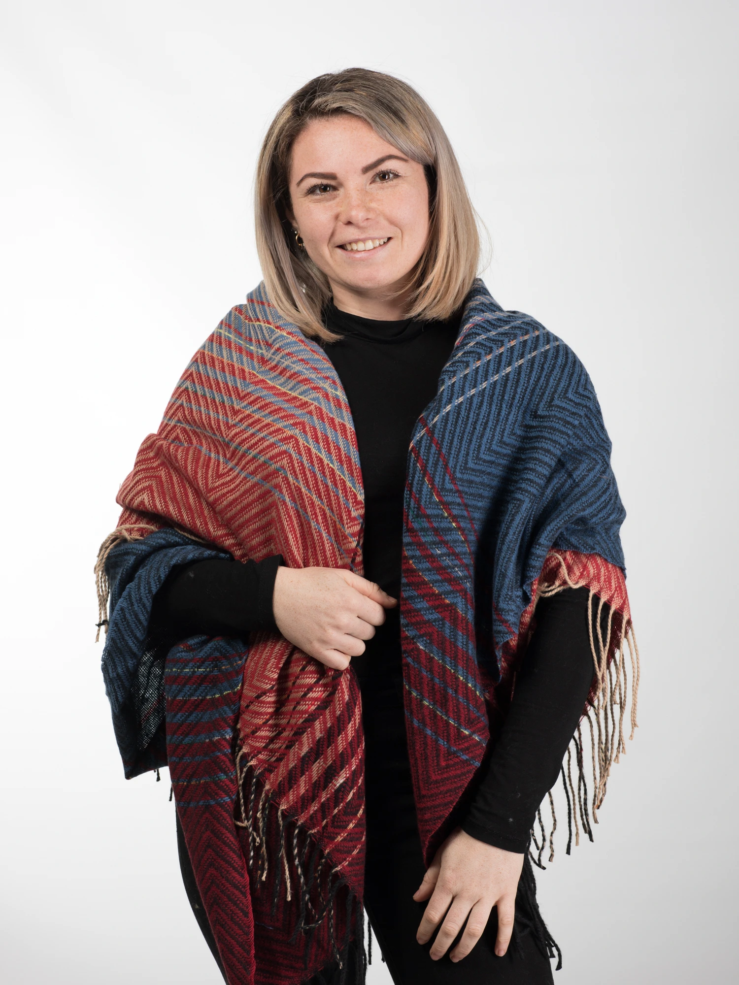 ACCESORII DE IARNĂ - Esarfa eleganta din casmir tip sal - Model Unicat 31