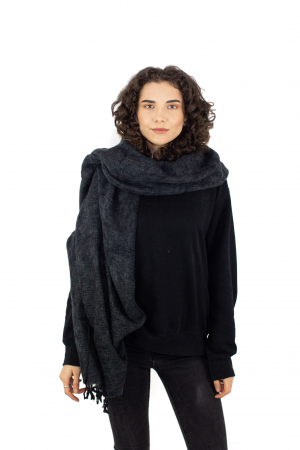Esarfa tip sal - Negru [2]