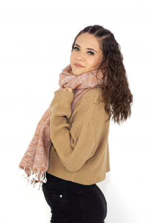 Esarfa tip sal - Roz Prafuit [2]
