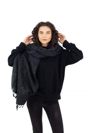 Esarfa tip sal - Negru [1]