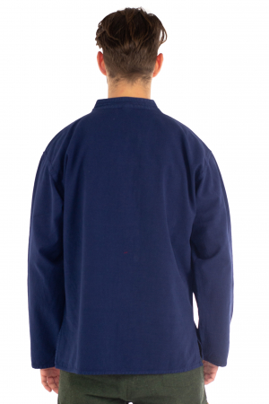 Camasa lejera cu maneca lunga - Albastru inchis [3]