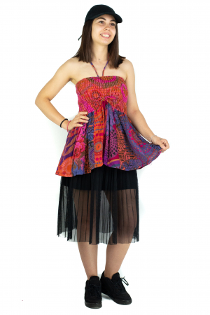 Top dama colorat RFG-517 - Roz [1]