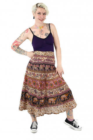 Fusta din bumbac petrecuta cu cordon - Model 4 [2]