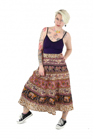 Fusta din bumbac petrecuta cu cordon - Model 4 [3]