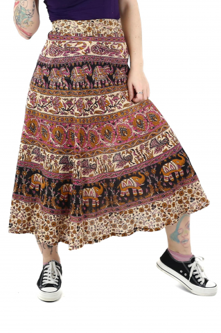 Fusta din bumbac petrecuta cu cordon - Model 4 [0]