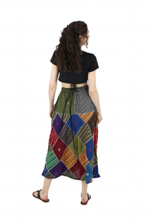 Fusta patch lunga din bumbac - Model 14 [3]