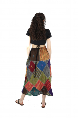 Fusta patch lunga din bumbac - Model 4 [3]