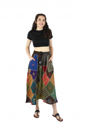 Fusta patch lunga din bumbac - Model 4 [1]