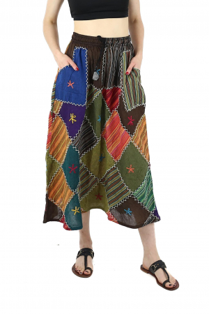 Fusta patch lunga din bumbac - Model 4 [0]