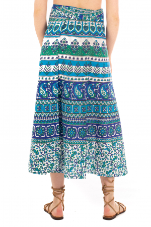 Fusta petrecuta cu cordon albastra - Motive orientale [3]