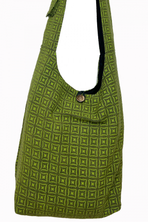 Geanta de umar cu print all over abstarct - Verde [0]