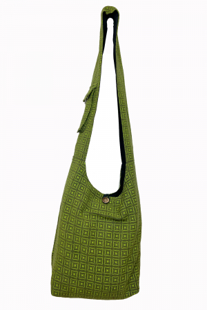 Geanta de umar cu print all over abstarct - Verde [1]