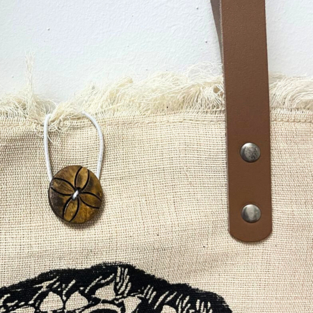 Geanta din Bumbac Canvas cu Manere din Piele - Inspiratie [1]