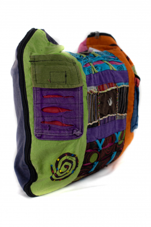 Geanta din bumbac cu bzunare - Patches [1]