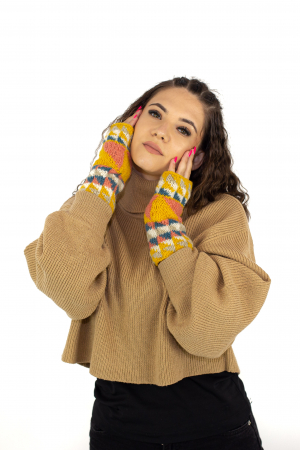 Hand warmers cu model abstract - Galben si nuante calde [1]