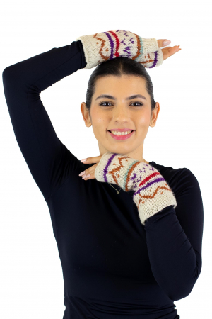 Hand warmers din lana captusite cu polar - Model 9 [0]