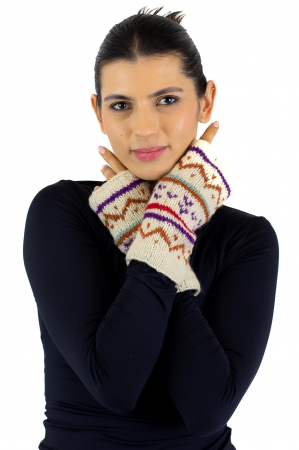 Hand warmers din lana captusite cu polar - Model 9 [1]