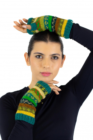 Hand warmers din lana captusite cu polar - Model unicat 1 [0]