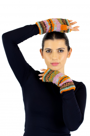 Hand warmers din lana captusite cu polar - Model unicat 2 [0]