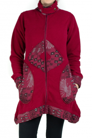 Hanorac lung visiniu - JK02 [1]